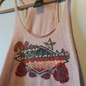 💎3/$12 Obey screenprint cotton casual tank Sm